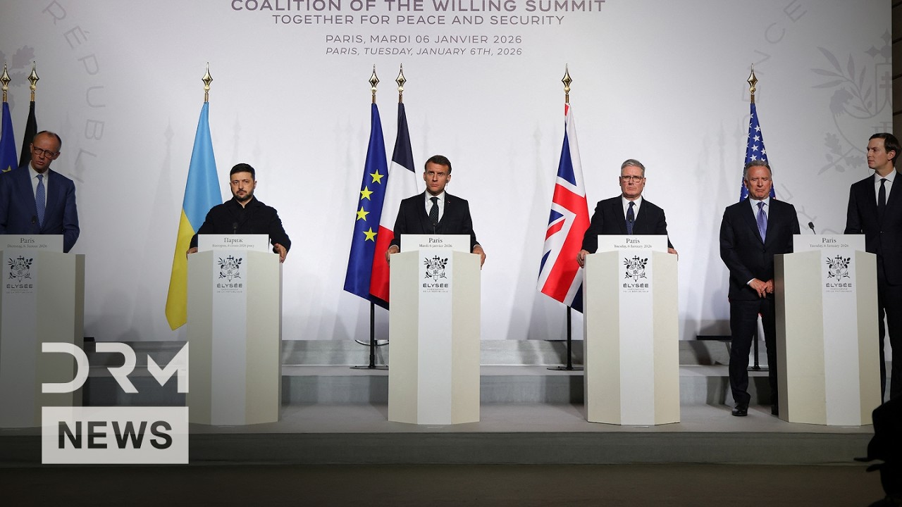 FULL PRESSER: Macron, Merz, Zelenskiy, Starmer Announce Security Guarantees for Ukraine | AC1N