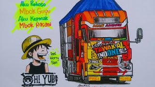 Cara menggambar Truck Tawakal Indonesia, Truck oleng, Truck mania, Truck modifikasi by Heru