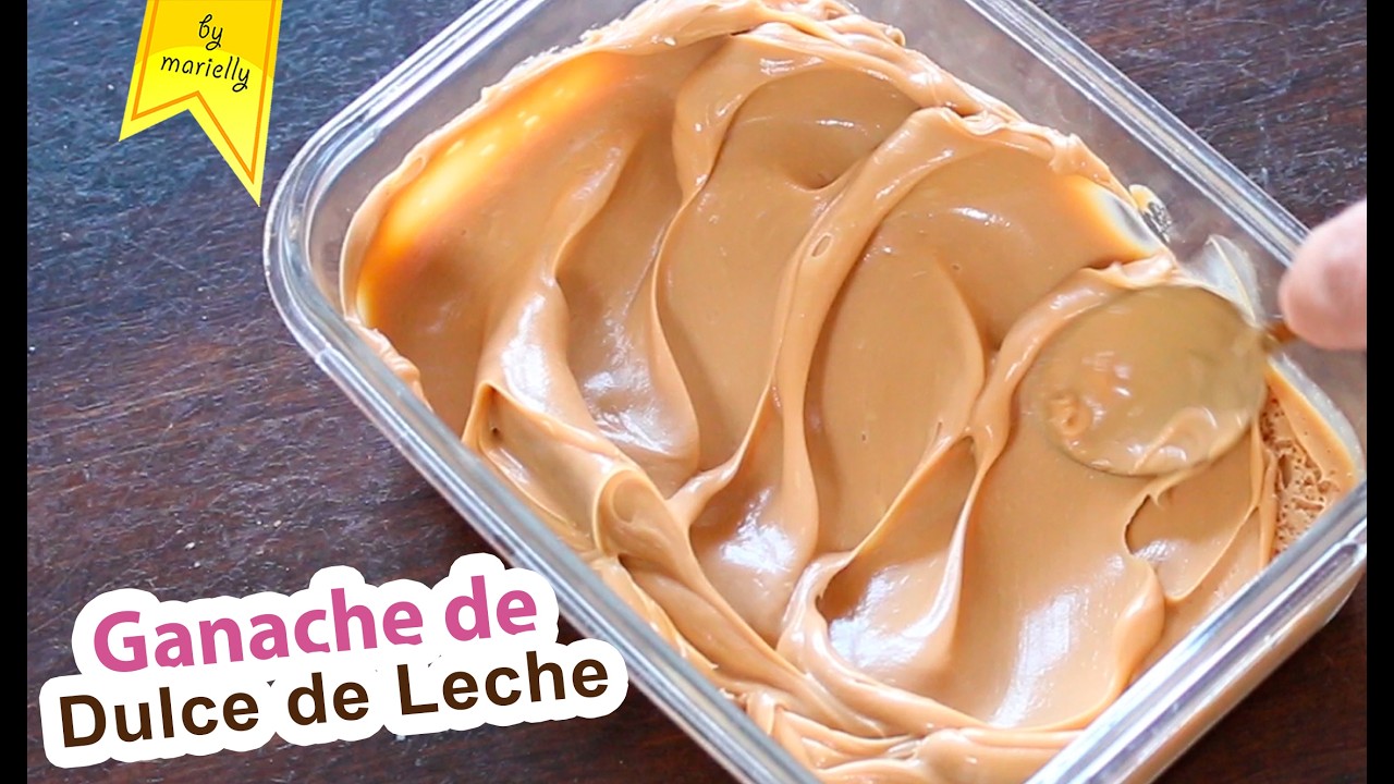 GANACHE de DULCE DE LECHE 😋 Perfecto para tus postres by Marielly
