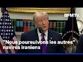 Donald Trump Déclare Que Les États Unis Ont Détruit Et Coulé Neuf Navires Iraniens