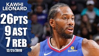 Kawhi Leonard scores 26 for LA Clippers vs. San Antonio Spurs | 2019-20 NBA Highlights