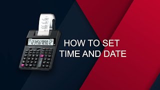 printing calculator - how to set time and date