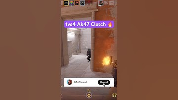 1vs4 Ak47 Clutch | Anubis | CS2 | Shorts Series #64