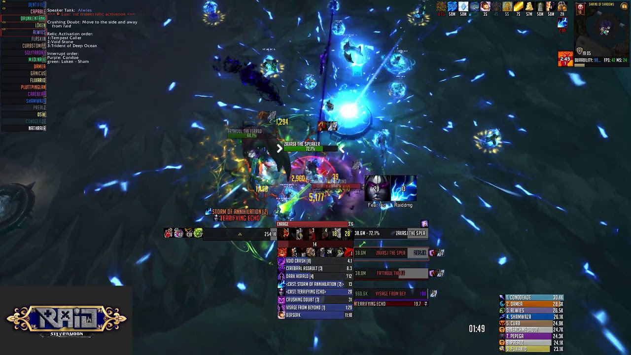 Raid vs The Restless Cabal - Heroic Crucible of Storms - Fury Warrior PoV