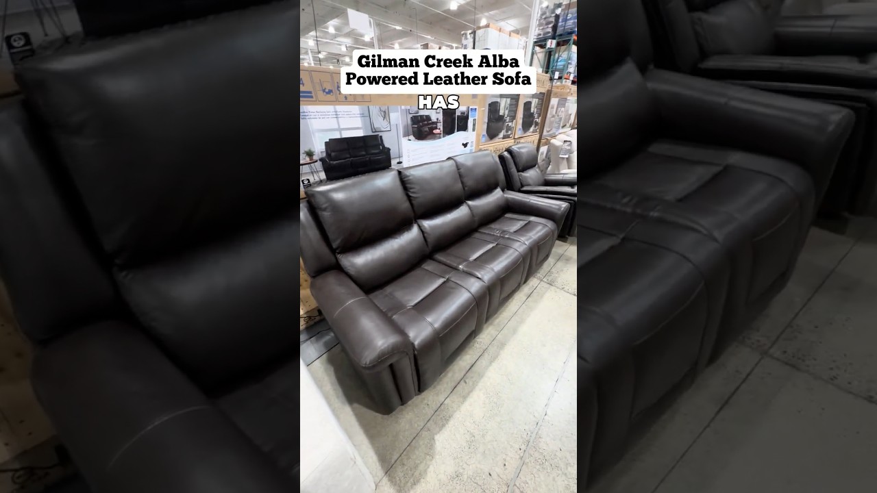 Gilman Creek Alba Leather Power Sofa – Power, Comfort & Convenience in One! ⚡🛋️