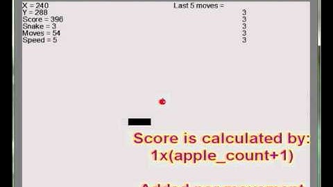 Game maker 8 - Snake