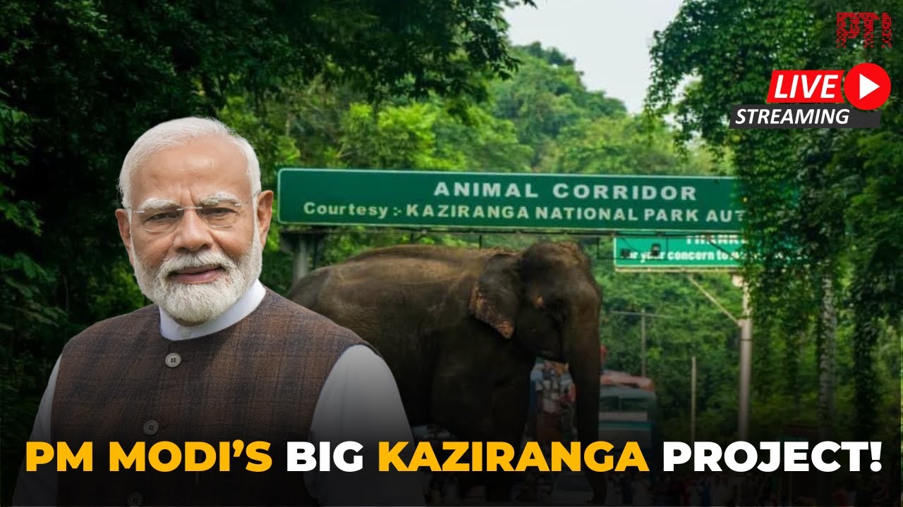 LIVE: PM Modi performs Bhoomi Pujan of Kaziranga elevated corridor project in Assam