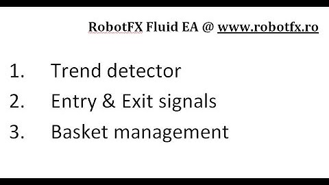 RobotFX Fluid - A semi-automated trend trading strategy idea