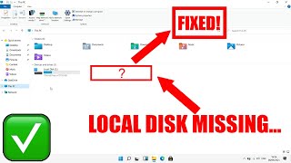 d drive not showing in windows 11,10,7 || hard drive missing || how to fix (d drive not showing)