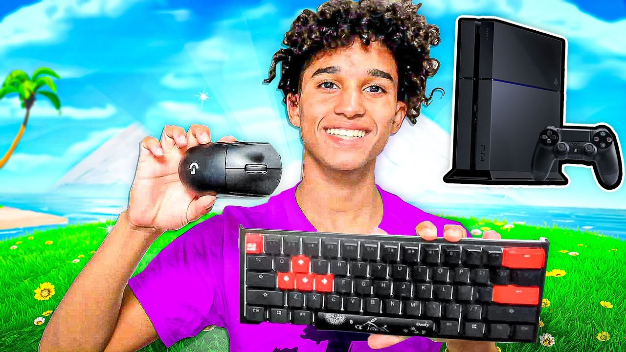 New Update I Played FORTNITE Keyboard And Mouse on PS4... (60FPS)