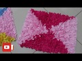 Tapete de Retalhos - How to make doormats using waste clothes - DIY doormats making idea-WOW