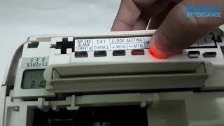 Amano Ex3500N Punch Card Machine Hour Indication Setting (Imprint Setting) Cara Set Tanpa 0 Depan