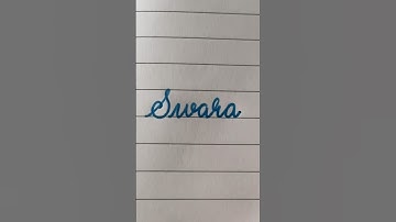 Swara❤️|| Name lettering ||#shorts #handwriting #cursive #cursivewriting #cursivehandwriting #art