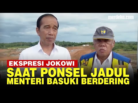 Viral Dering HP Nokia Jadul Menteri Basuki sampai Bikin Presiden Jokowi Salfok