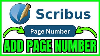 How To ADD PAGE NUMBER In Scribus (QUICK & EASY) 2026