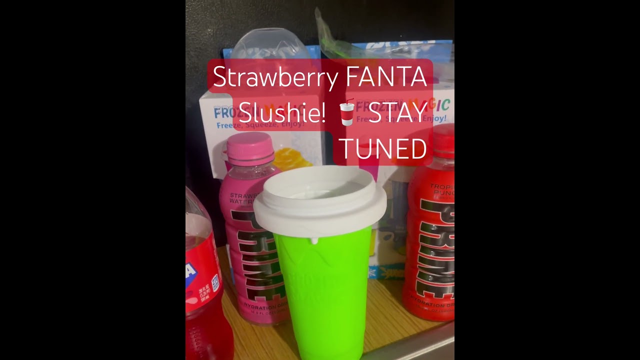 SLUSHIES *STRAWBERRY FANTA HOMEMADE DESSERT * 