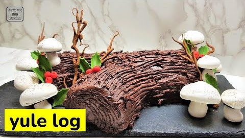yule log | wow factor | watch this detailed tutorial | christmas dessert #frommytinykitchen