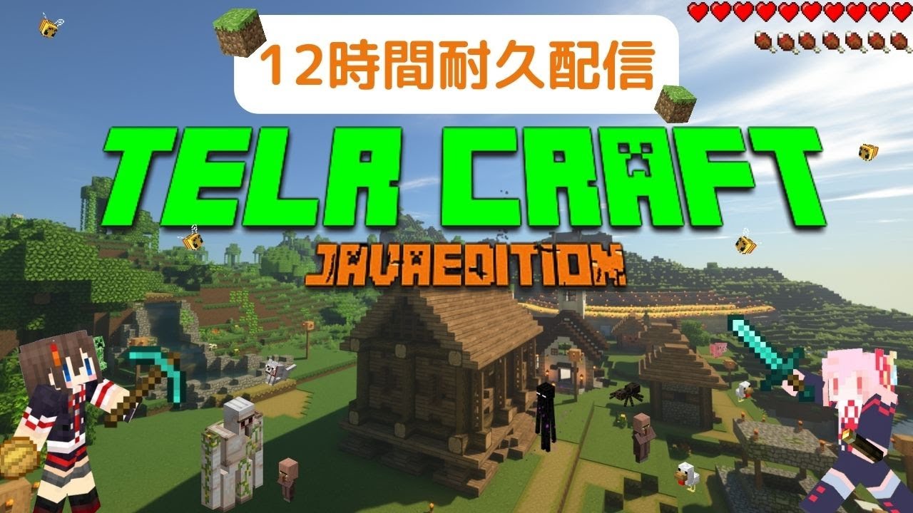 マイクラjava参加型 てるクラメンバー入れ替わりマイクラ 12h耐久 Youtube