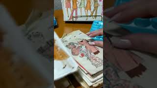 ASMR Vintage patterns, crinkles, typing, tracing. #asmrcrinkles #asmrsounds #asmrforsleep #asmrpaper