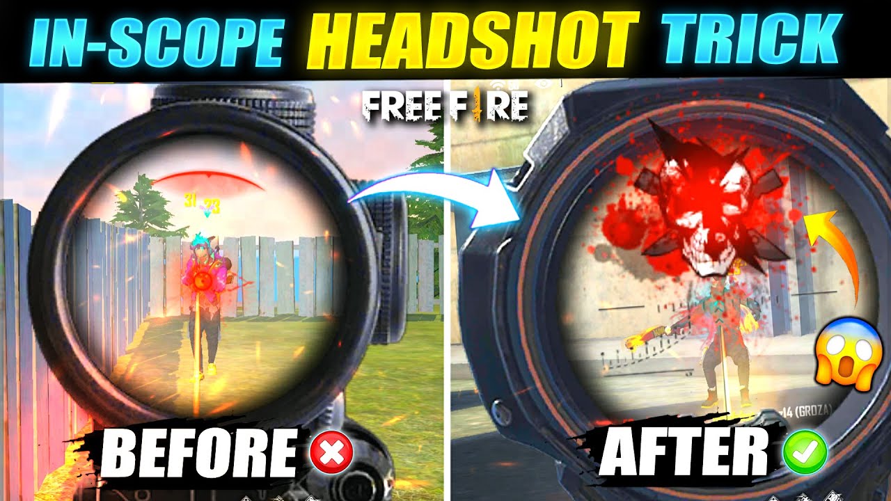 In Scope Headshot Secret Trick ???? - FireEyes Gaming - Garena Free Fire