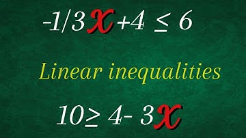 How To Solve Linear Inequalities-what are inequalities (part 5)-Simple & Fast