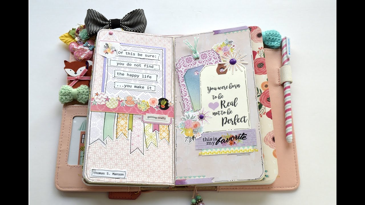 Traveler's notebook Process video- Quote Journal