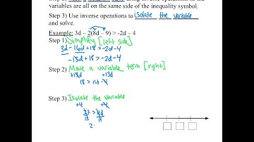 solving multi-step inequalities [6.3] (1B)