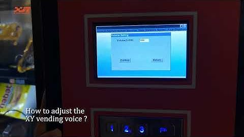 How to adjust the vending machine voice