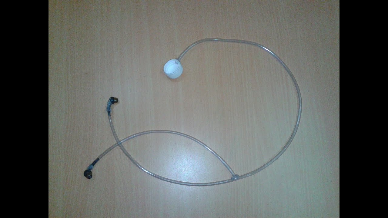 how to make a real stethoscope using waste headphone its really stethoscope how it works