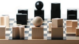 Bauhaus chess set by Josef Hartwig