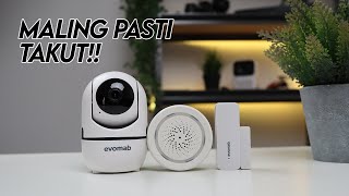 Rumah Anti Maling?? IP CCTV, Siren Alarm & Door Window Sensor Evomab Smart Home | Unboxing & Review