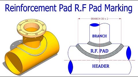 PIPING   RF PAD  REINFORCEMENT PAD MARKING TUTORIAL  Pipe fit up tutorials