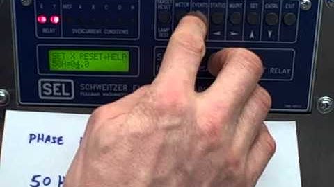 Protective relays -- demo unit (SEL-501 relay instantaneous overcurrent trip)