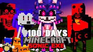 I Survived 100 Days in Minecraft Modded By Sonic.EXE... Here's What Happened