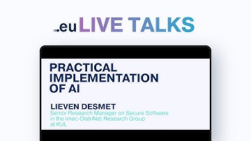 .eu Live Talk with Lieven Desmet