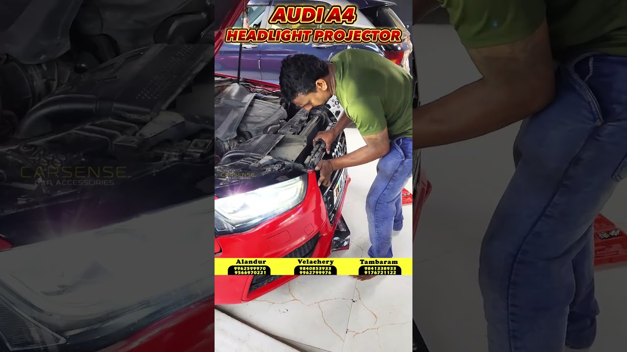 Audi A4 LED Headlight Projector | Raylux Projector | Car LED Lights | Light Solutions 