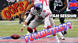 New York Giants Film Session | Breaking Down Daniel Jones's Fumbles!