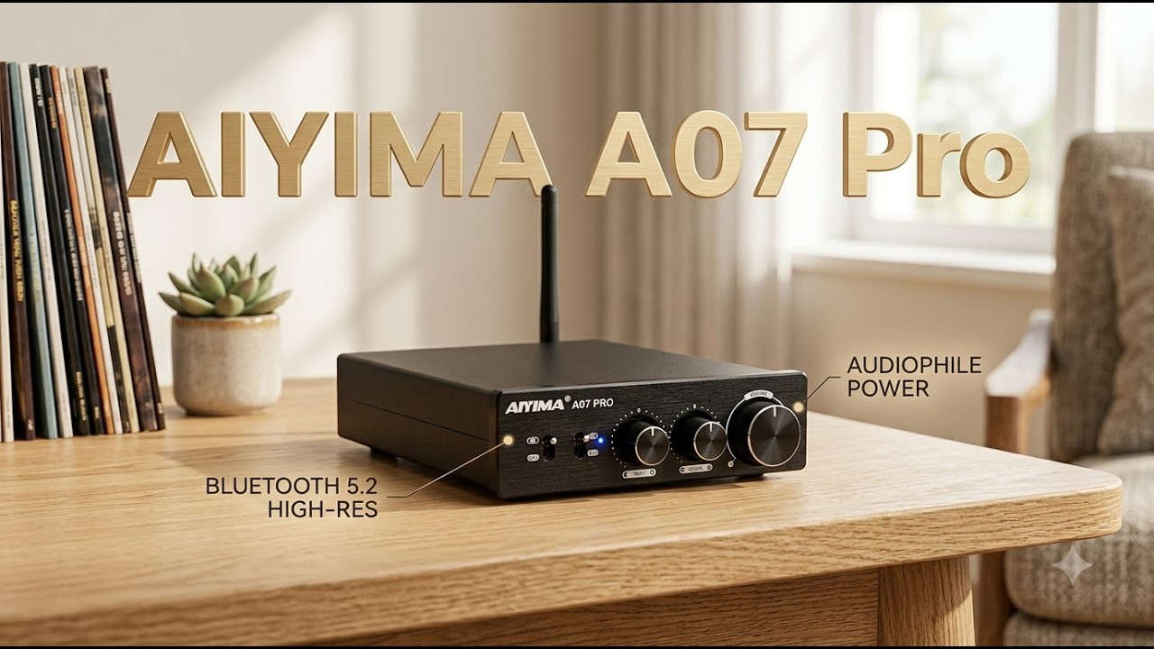 AIYIMA A07 Pro Bluetooth 5.2 Amplifier - Review - YouTube