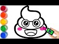 How to Draw a Poo Emoji? Как нарисовать эмодзи какашку? Nopok emodini qanday chizish mumkin