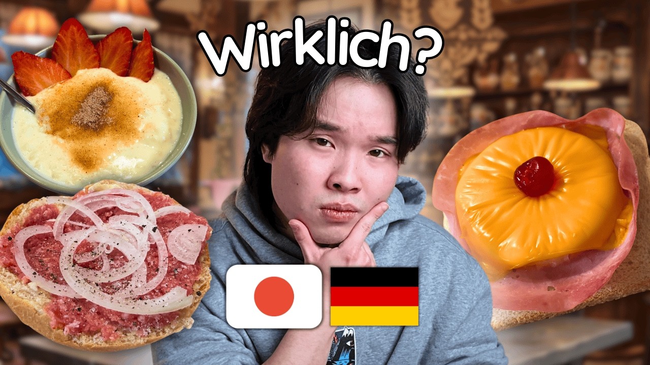 Japaner probiert kuriose deutsche Gerichte (schmeckt es?)