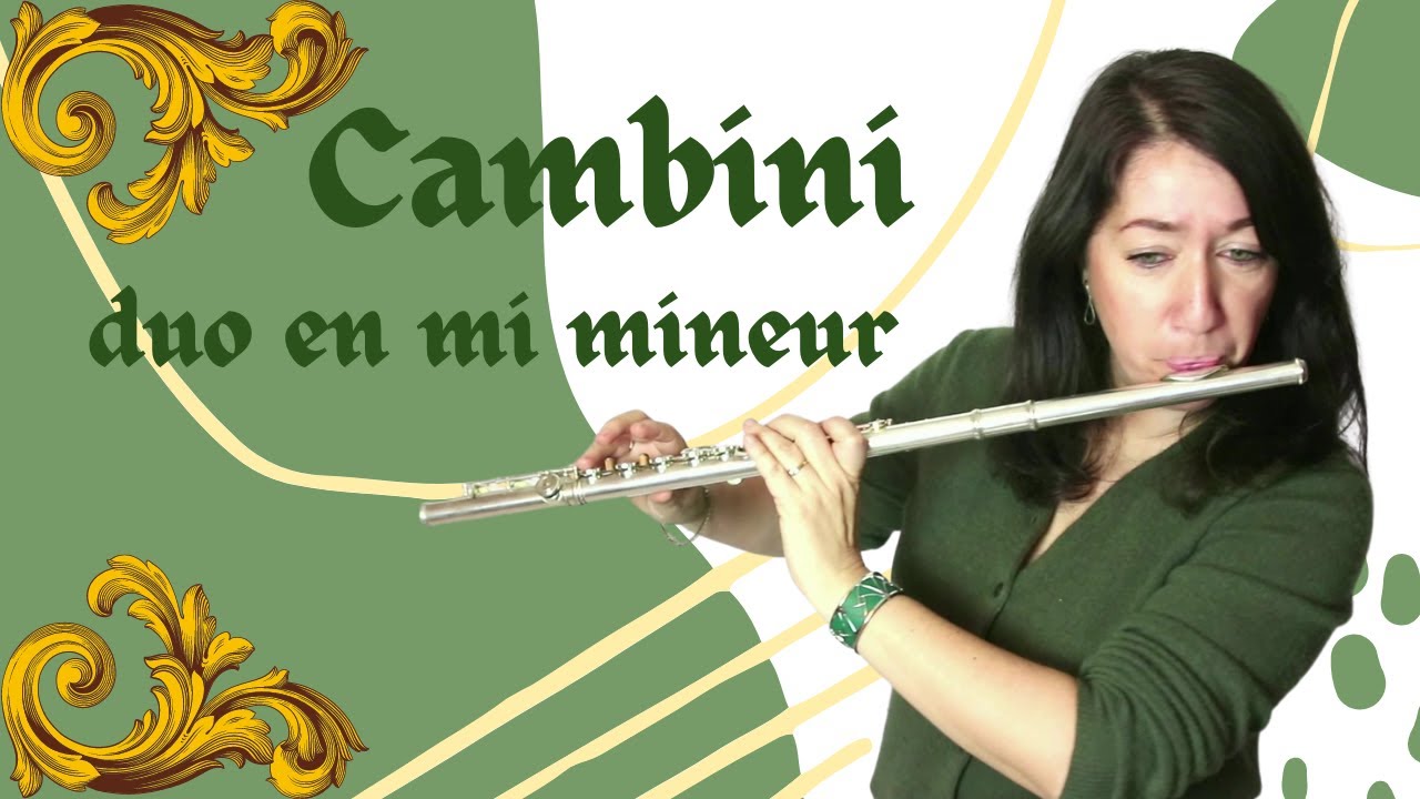 Cambini - Duo en mi mineur pour flûtes traversières + Free sheet music