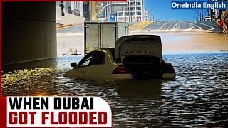 Uae Rainfall Heavy Downpour In Dubai Leads To Floods Yellow Orange Alert Issued Oneindia News