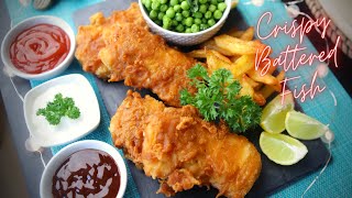 EASY BATTERED FISH RECIPE \\ SECRET BEHIND GETTING PERFECTLY CRISPY BATTER \\ COD WITH SECRET SPICE