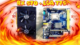 Ставим RX 570 на 775 сокет!