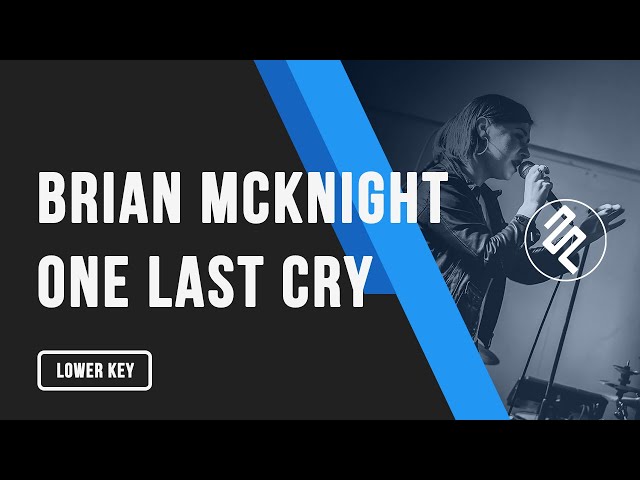 Brian McKnight - One Last Cry Female Lower Key Instrumental Piano Karaoke / Backing Track class=