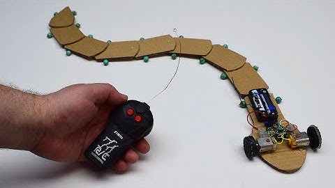 How to make a RC Snake Toy at home from cardboard Diy Snake Robot