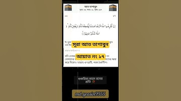 সূরা আত তাগাবুন। আয়াত নং ১৭ Surah At Tagabun _ سورة التغابن _ Verses of the Qur'an  Islamic video
