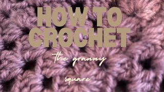 How to crochet a granny square! One-color beautiful classic design.