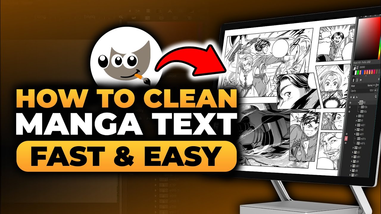How To Clean Manga Text GIMP (FAST & EASY) | 100% WORKS | NO Yapping, To The Point!