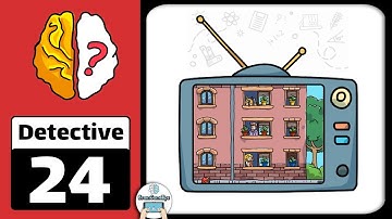 Brain Out Detective Level 24 Falling Object Walkthrough